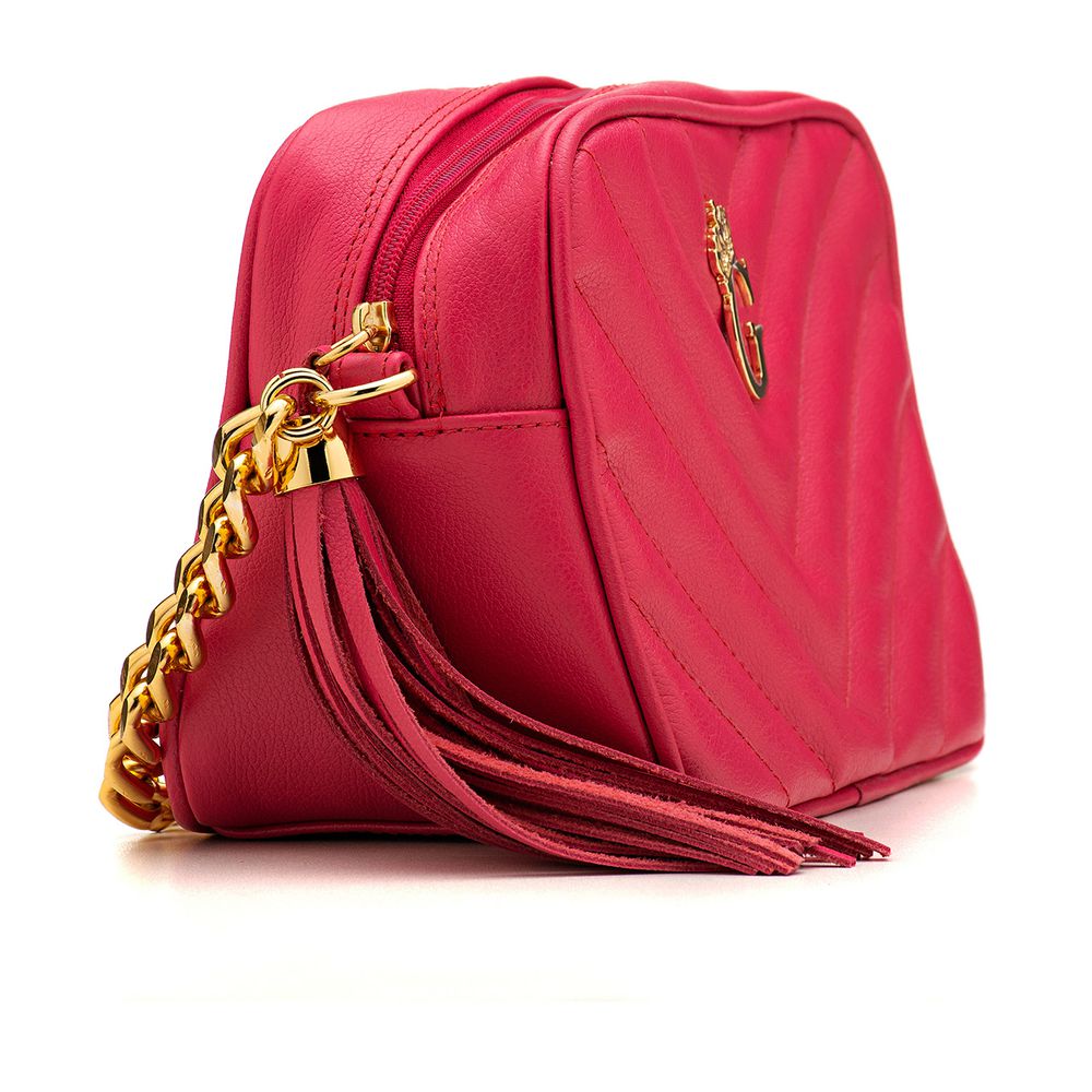 Bolsa Tiracolo Média Couro Matelassê Penelope Pink