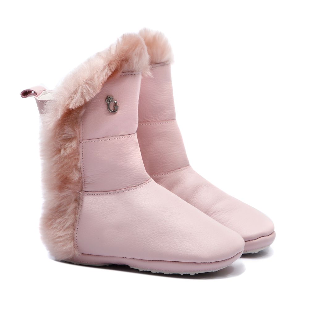 Bota de Pelo Baby Rosa Bebê Outlet