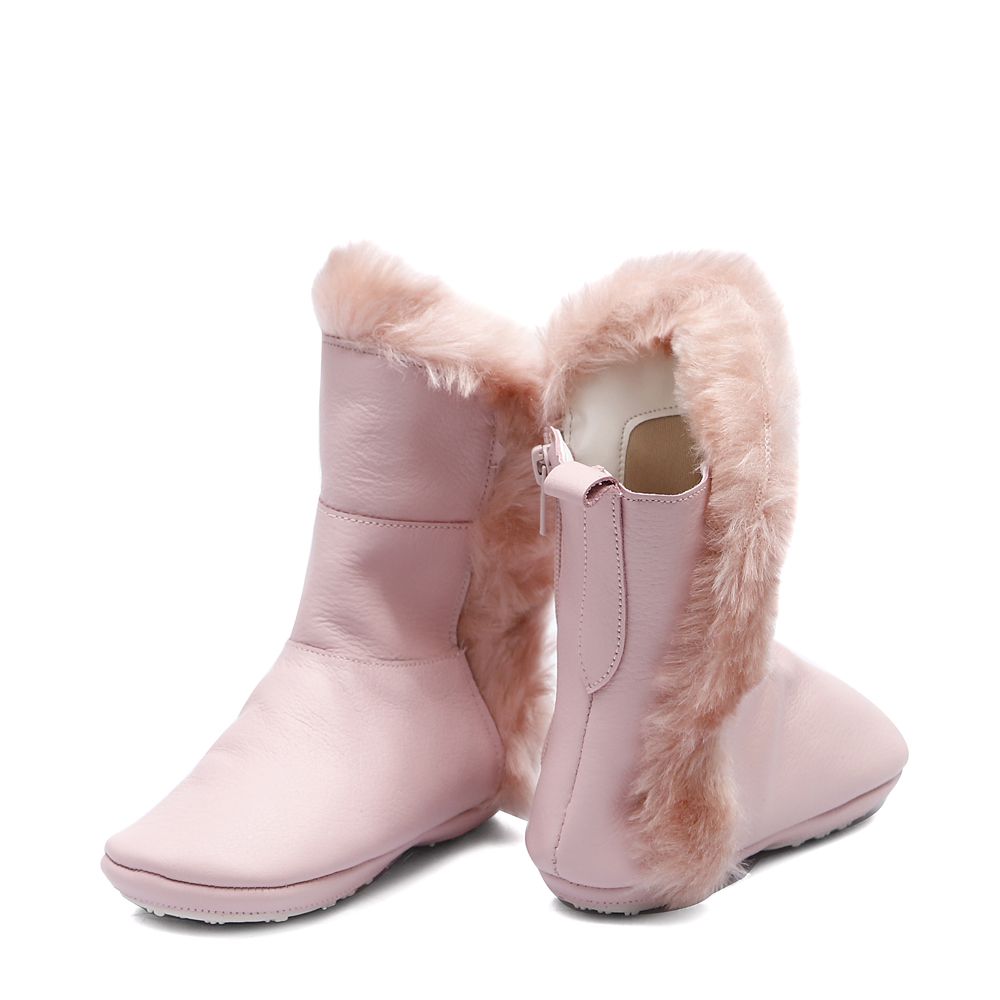 Bota de Pelo Baby Rosa Bebê Outlet