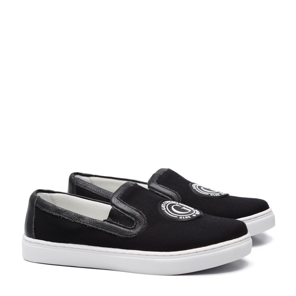 Tênis Slip On Preto Infantil Gats 