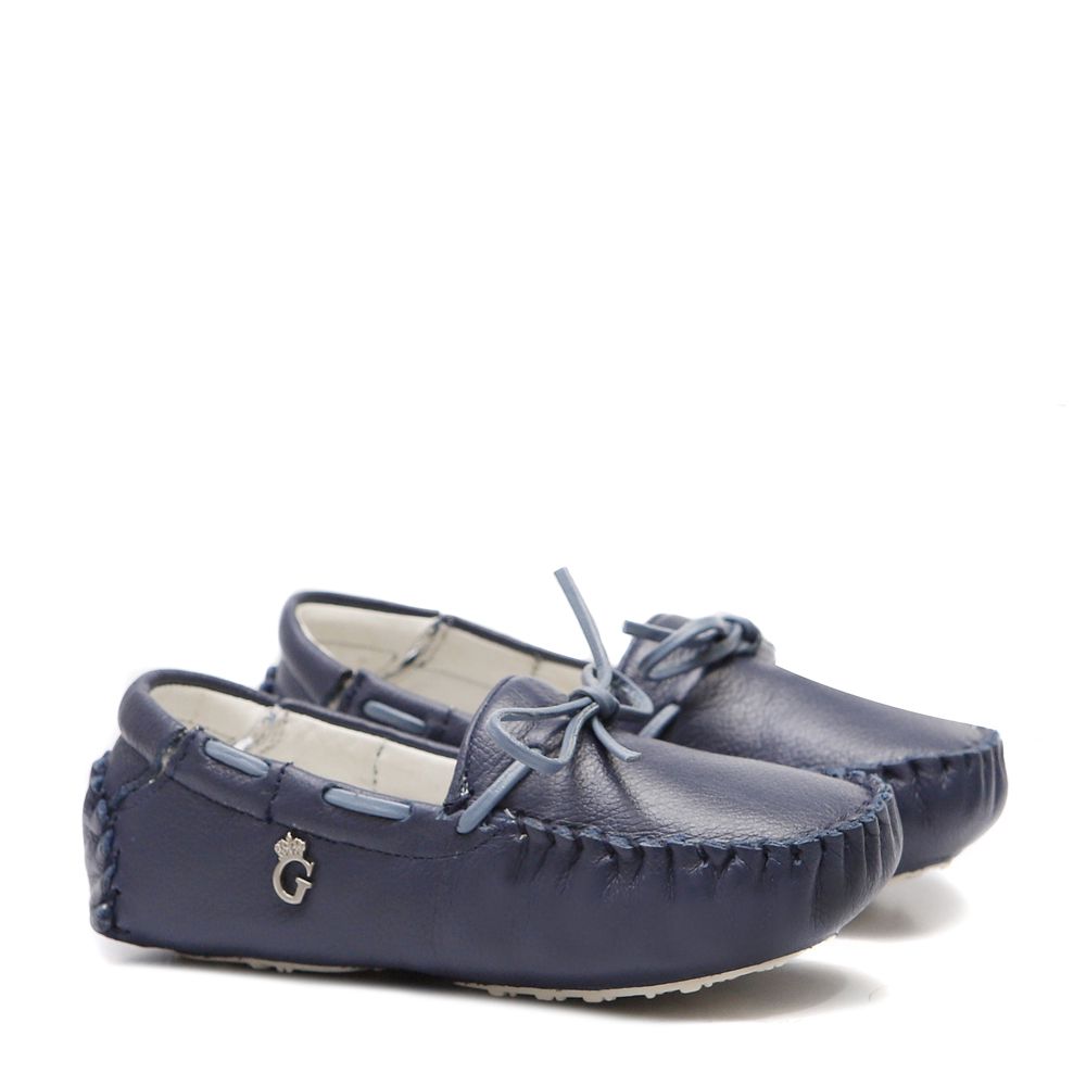 Mocassim Masculino Laço Azul Gats