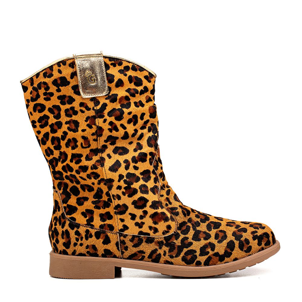 Bota Western Animal Print Infantil Gats