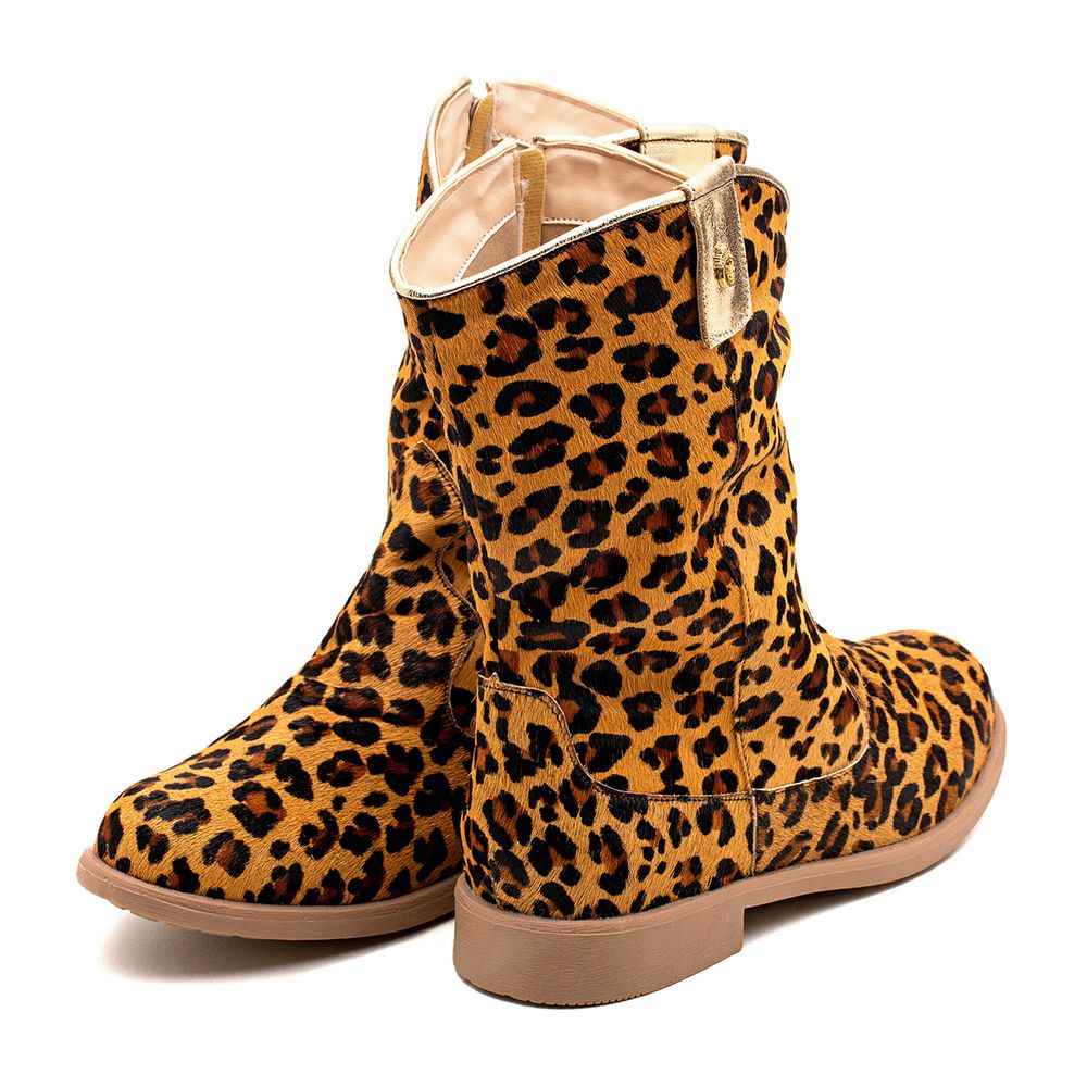 Bota Western Animal Print Infantil Gats