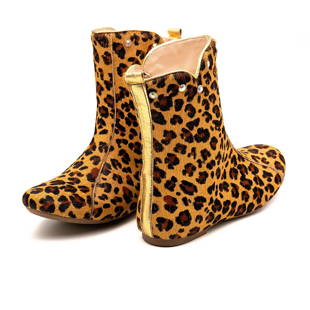 Bota Animal Print Infantil Gats