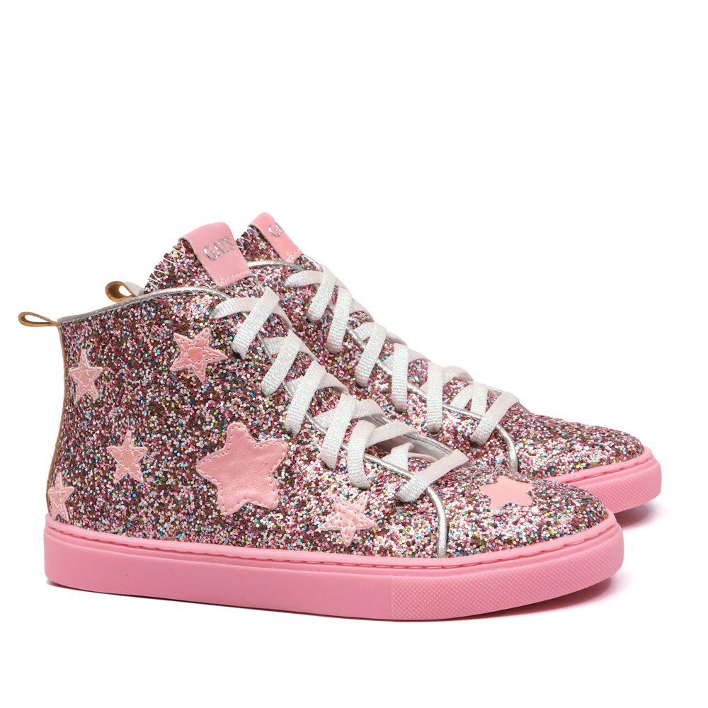 Tênis Space Star Glitter Maxxi Pink