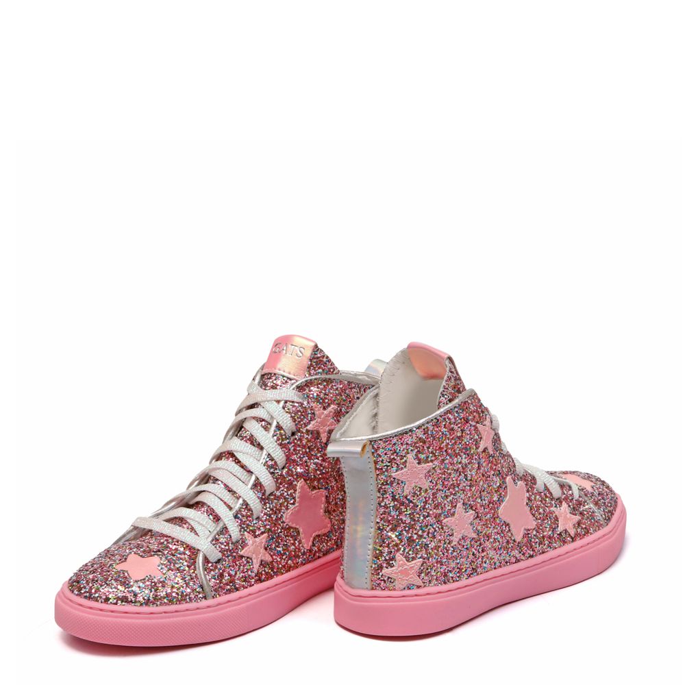 Tênis Space Star Glitter Maxxi Pink