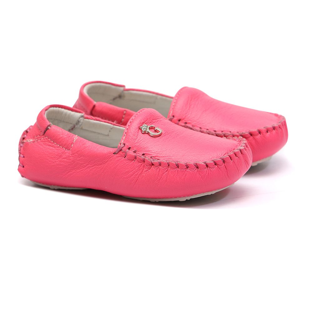 Mocassim Rosa Neon Bebê Gats