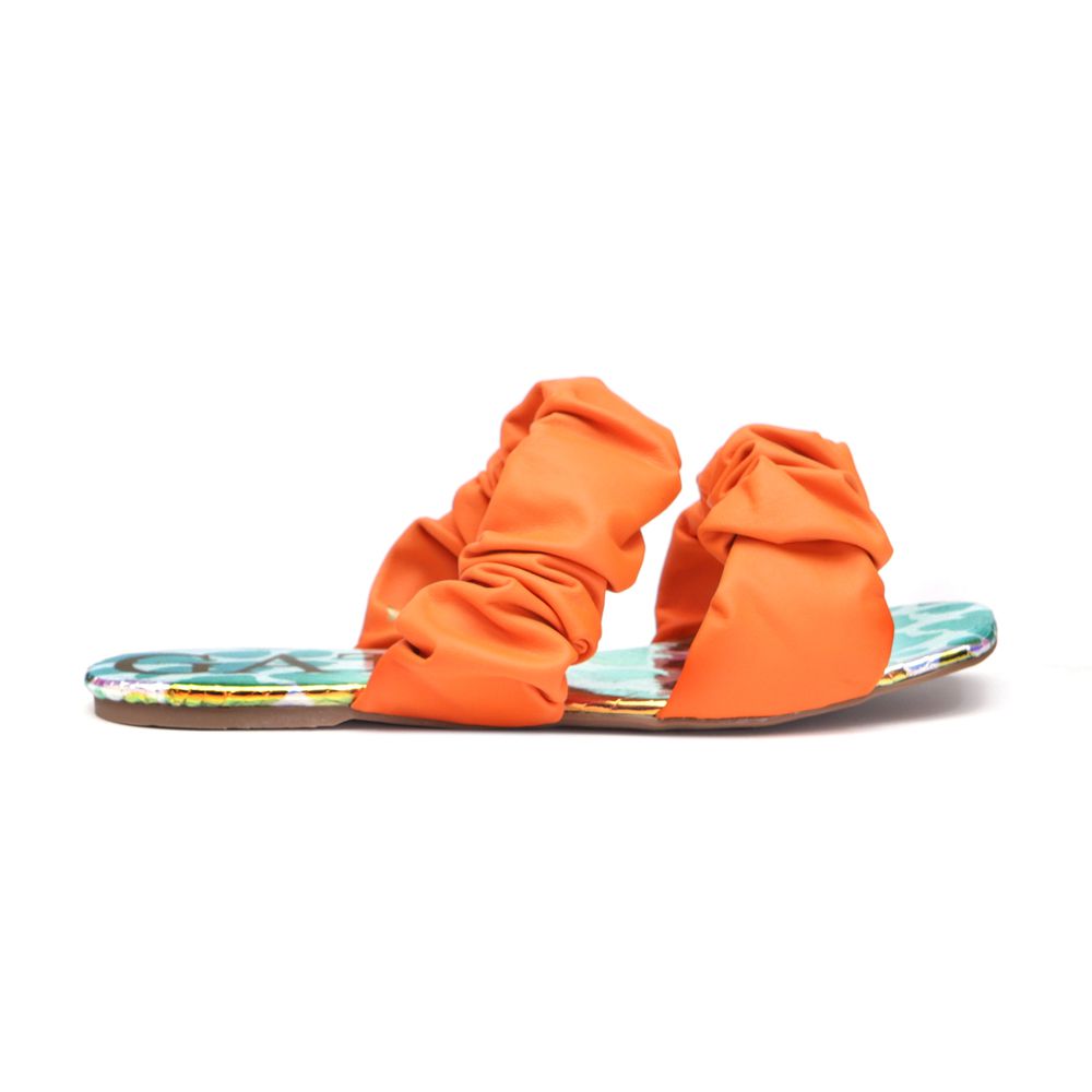 Sandália Flatform Elástico Laranja Infantil Gats - 8003