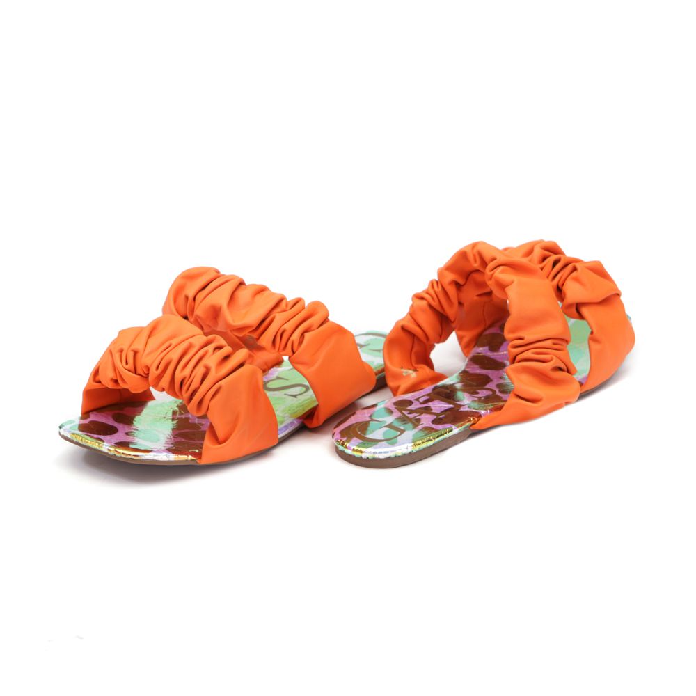 Sandália Flatform Elástico Laranja Infantil Gats - 8003