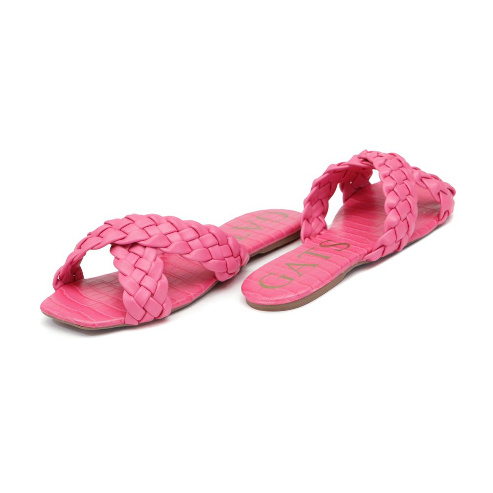 Flat Trançado Rosa Pink Infantil Gats - 8006