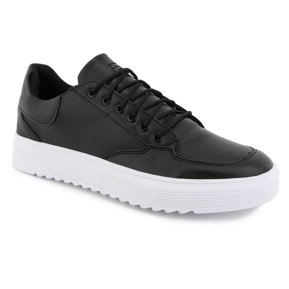 Tênis Masculino Sneaker Preto Casual Sola Alta Lev... - G-NET