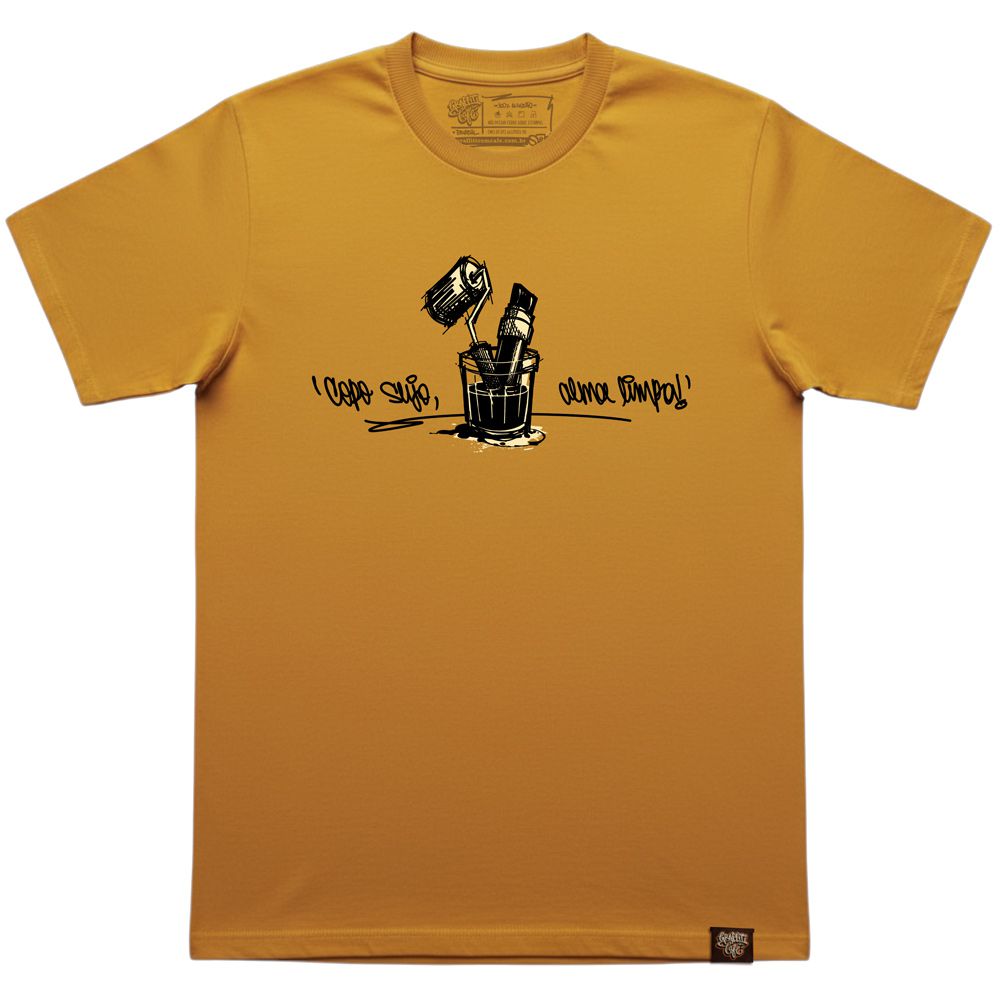 Camiseta COPO SUJO - Mostarda