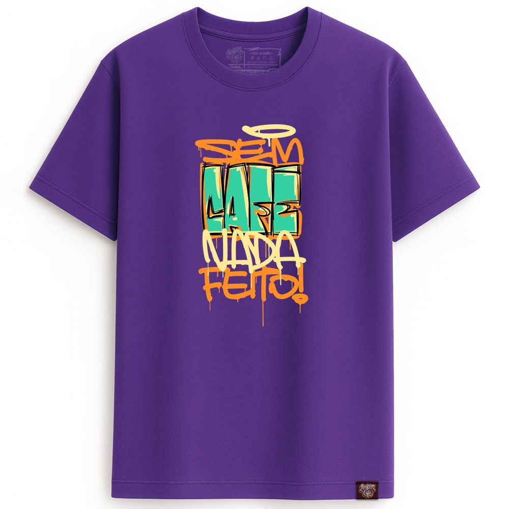Camiseta SEM CAFE NADA FEITO - Roxa