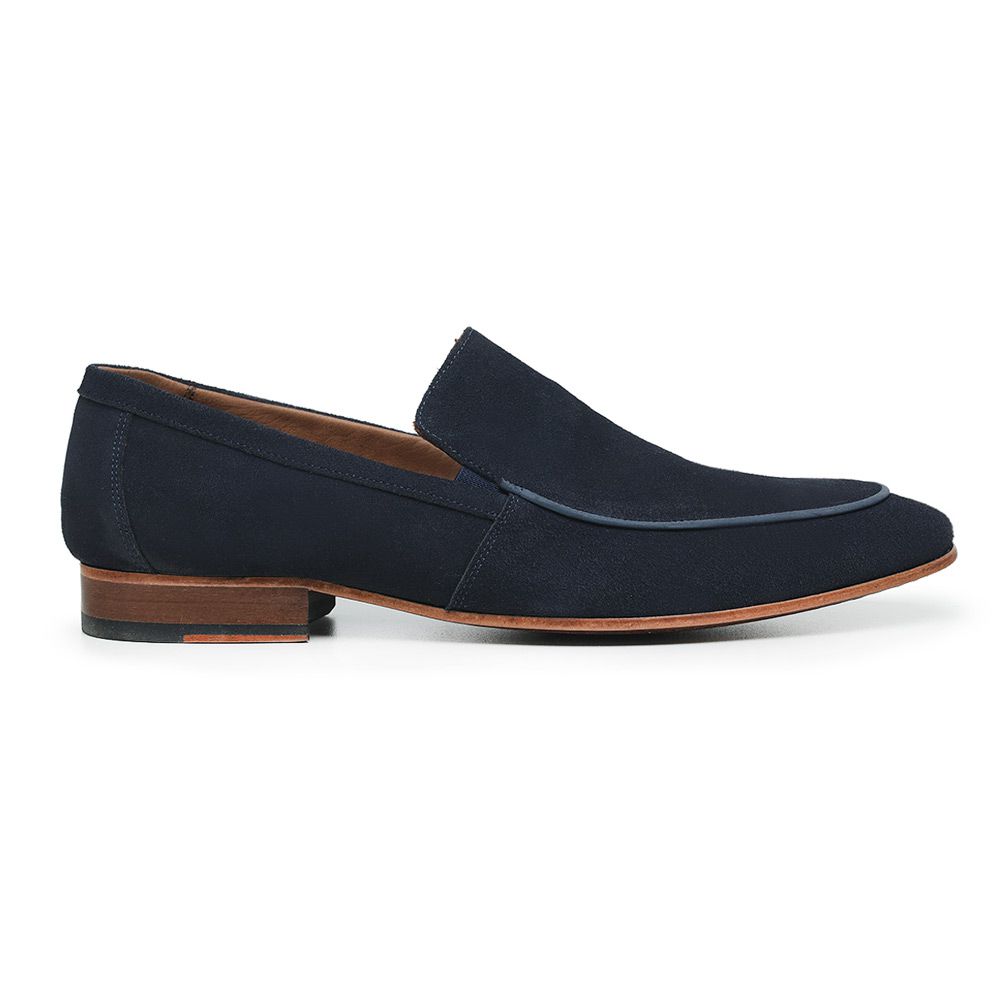 Loafer GG Camurça Marinho - Holmes Shoes