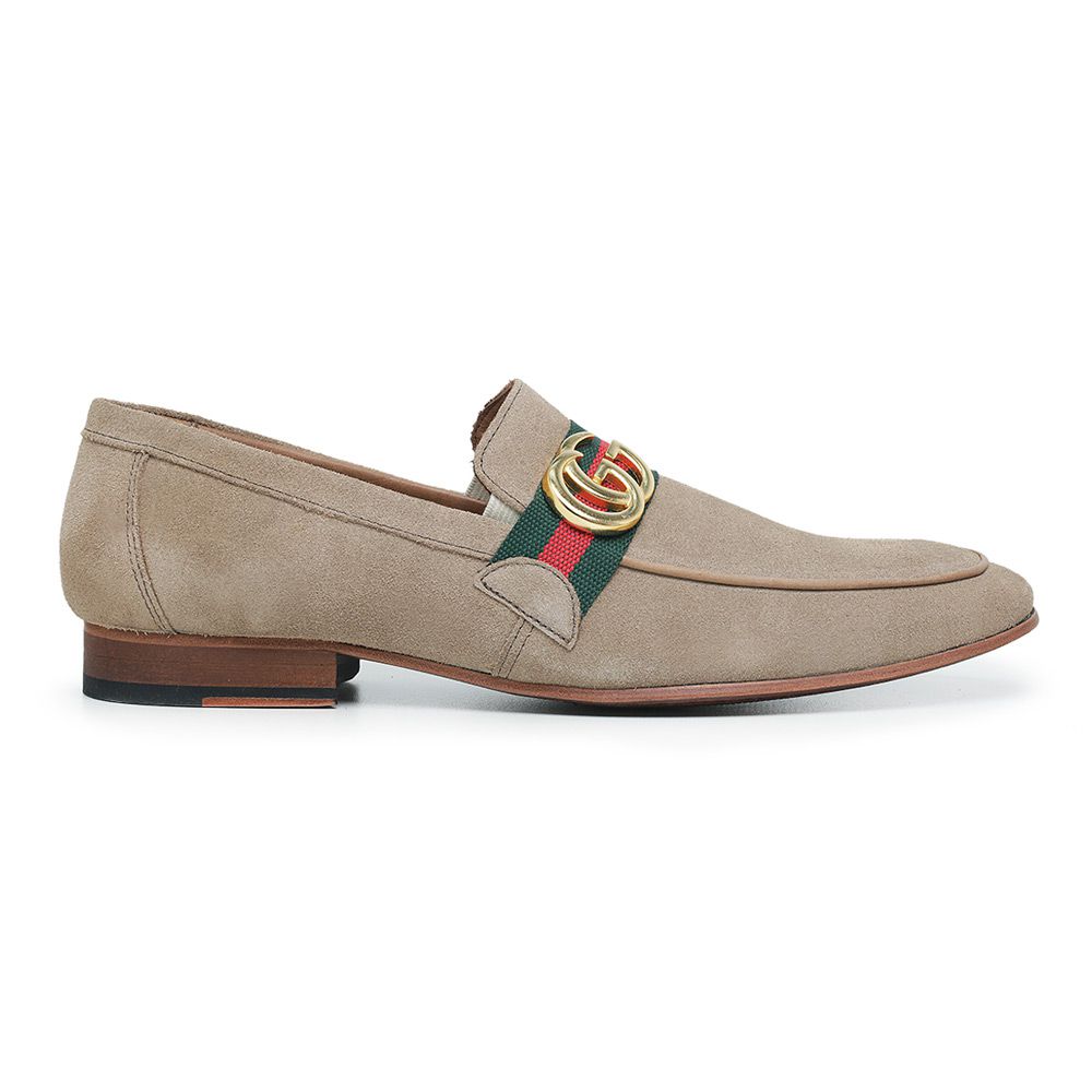 Loafer GG Fiv Camurça Palha - Holmes Shoes