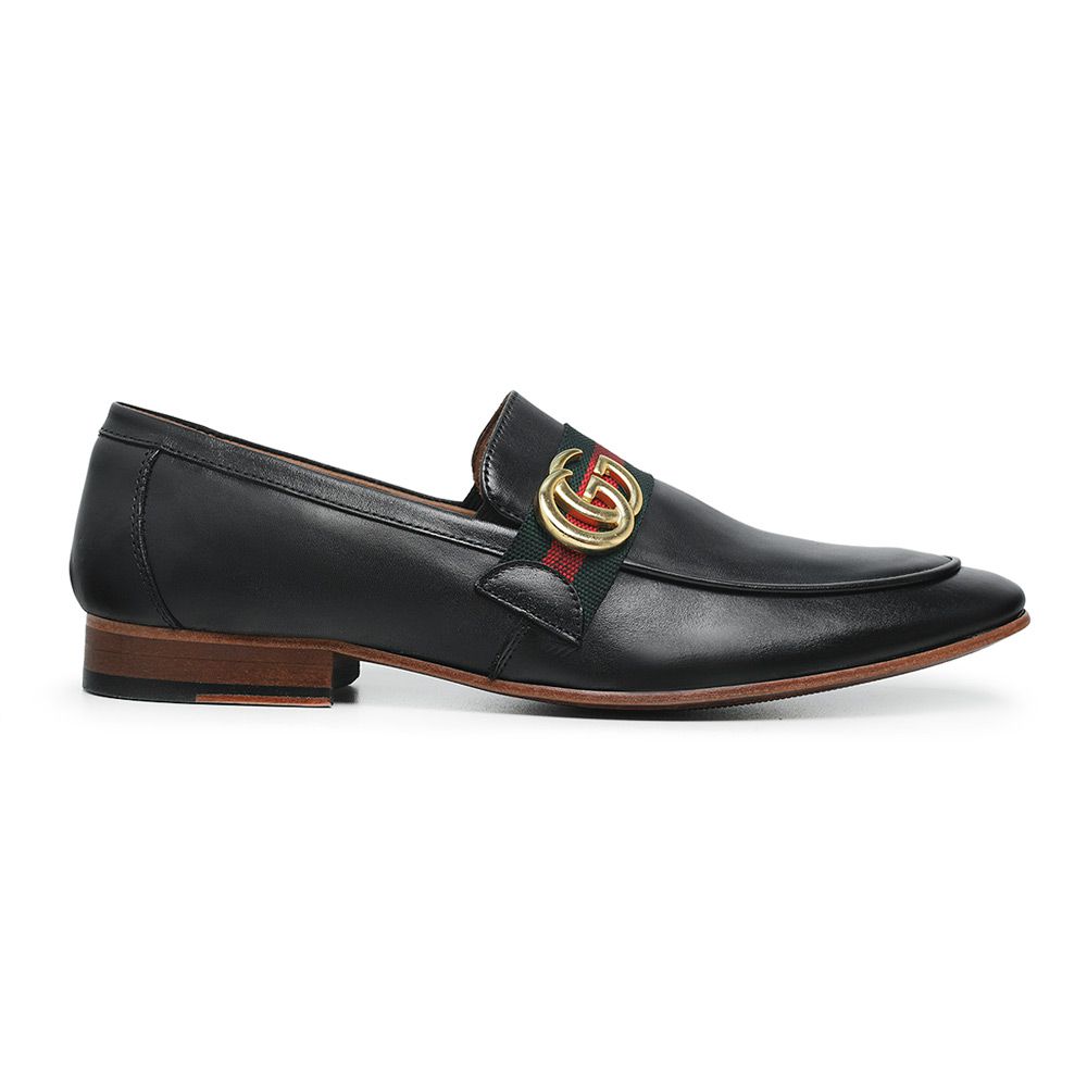 Loafer GG Fiv Preto - Holmes Shoes