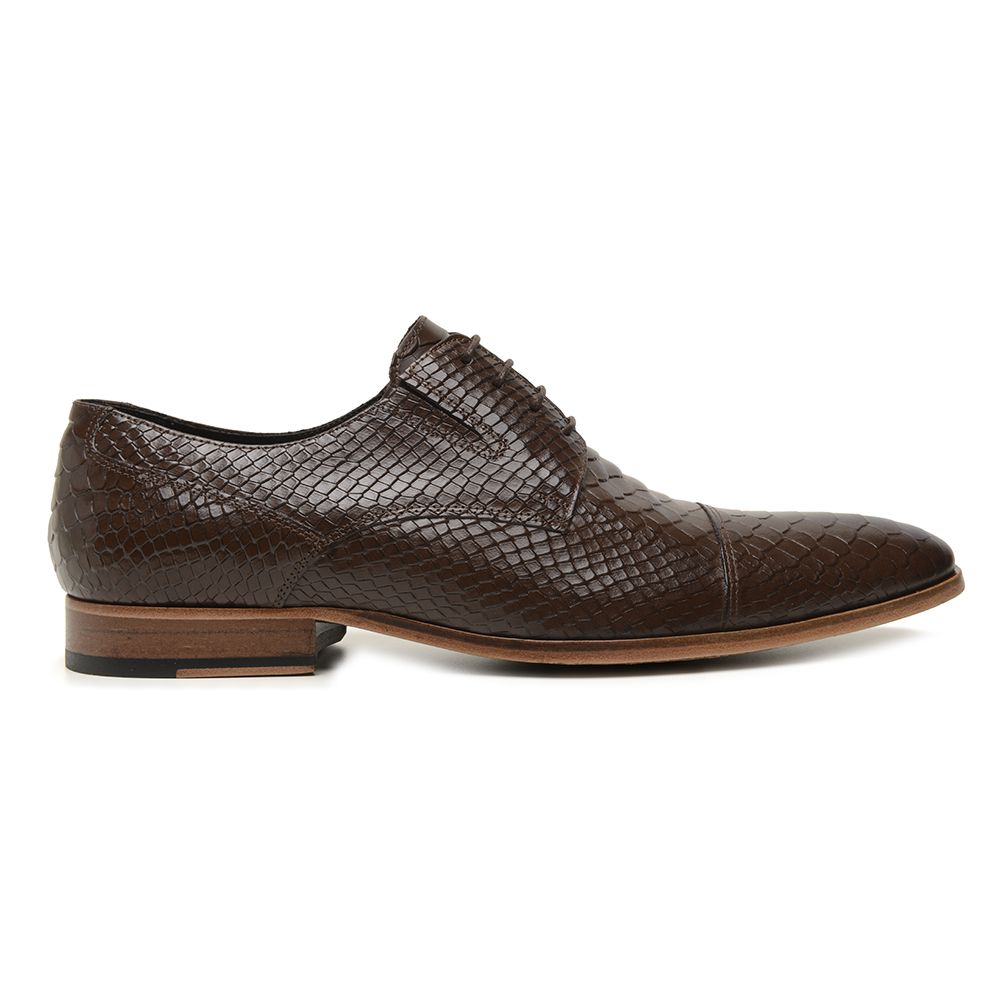 Sapato Social HB Croco Moss - Holmes Shoes