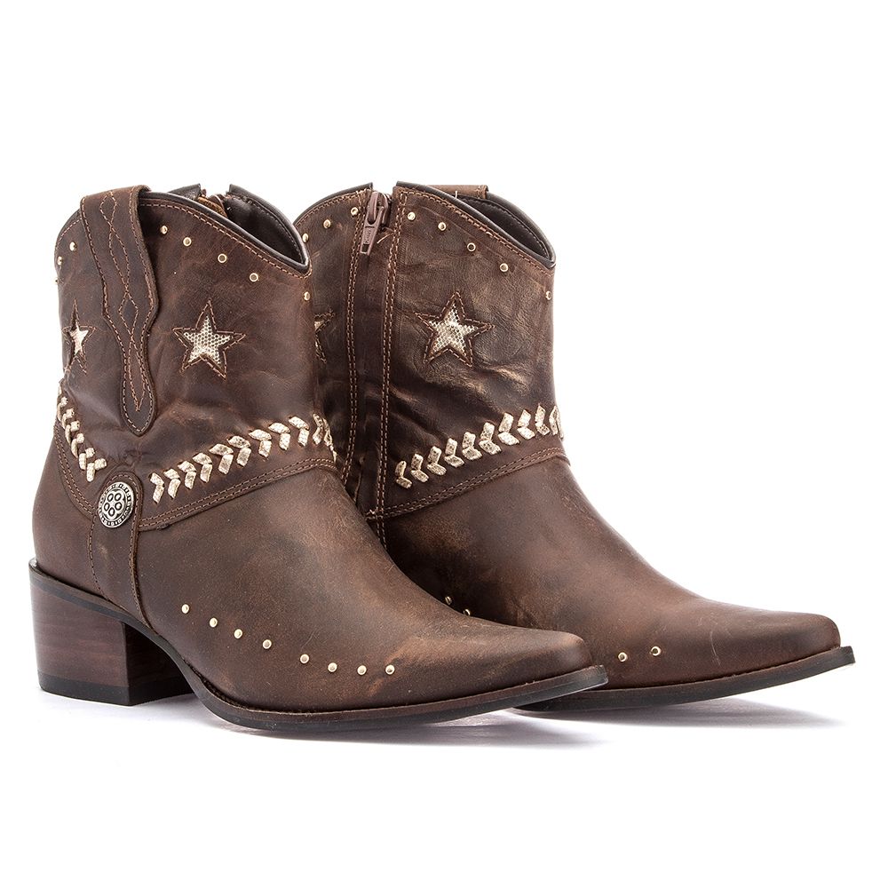 BOTA FEMININA VIMAR FOSSIL CASTANHO