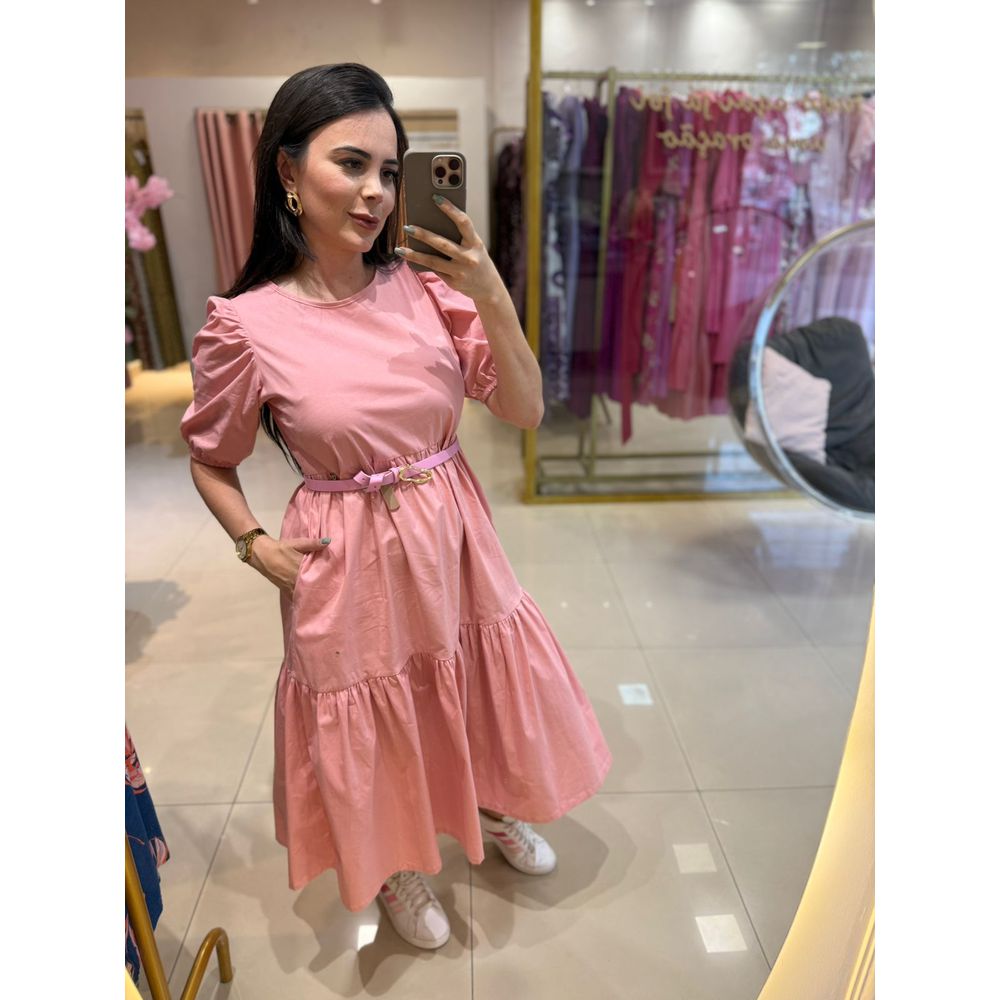 Vestido Samara Rosa Bebê - Ihuly kaufmann
