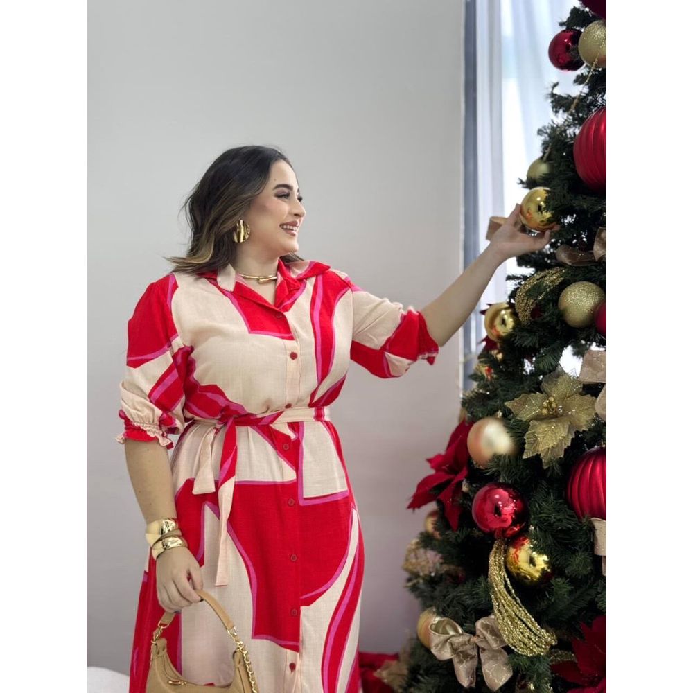  Chemise Edna Bege estapamdo - Ihuly kaufmann