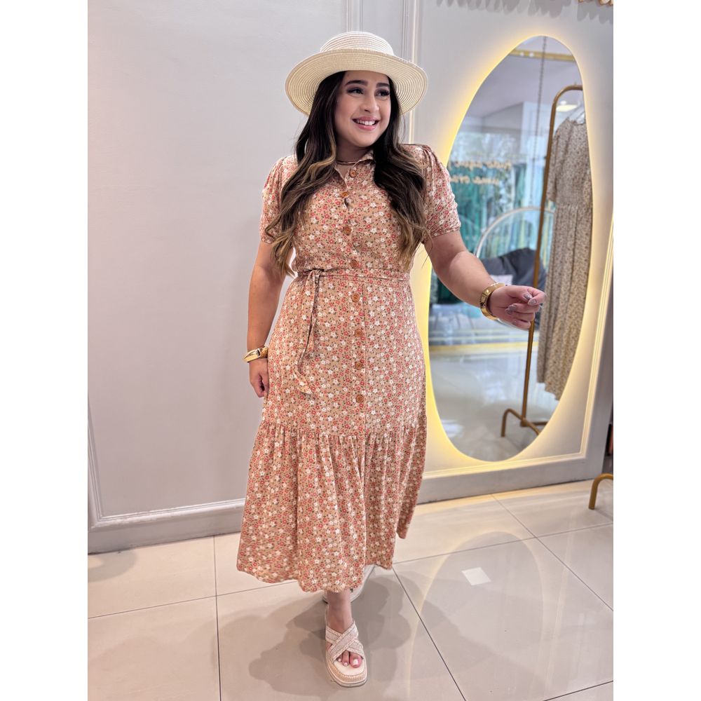 Chemise Erica Bege Liberty - Ihuly kaufmann