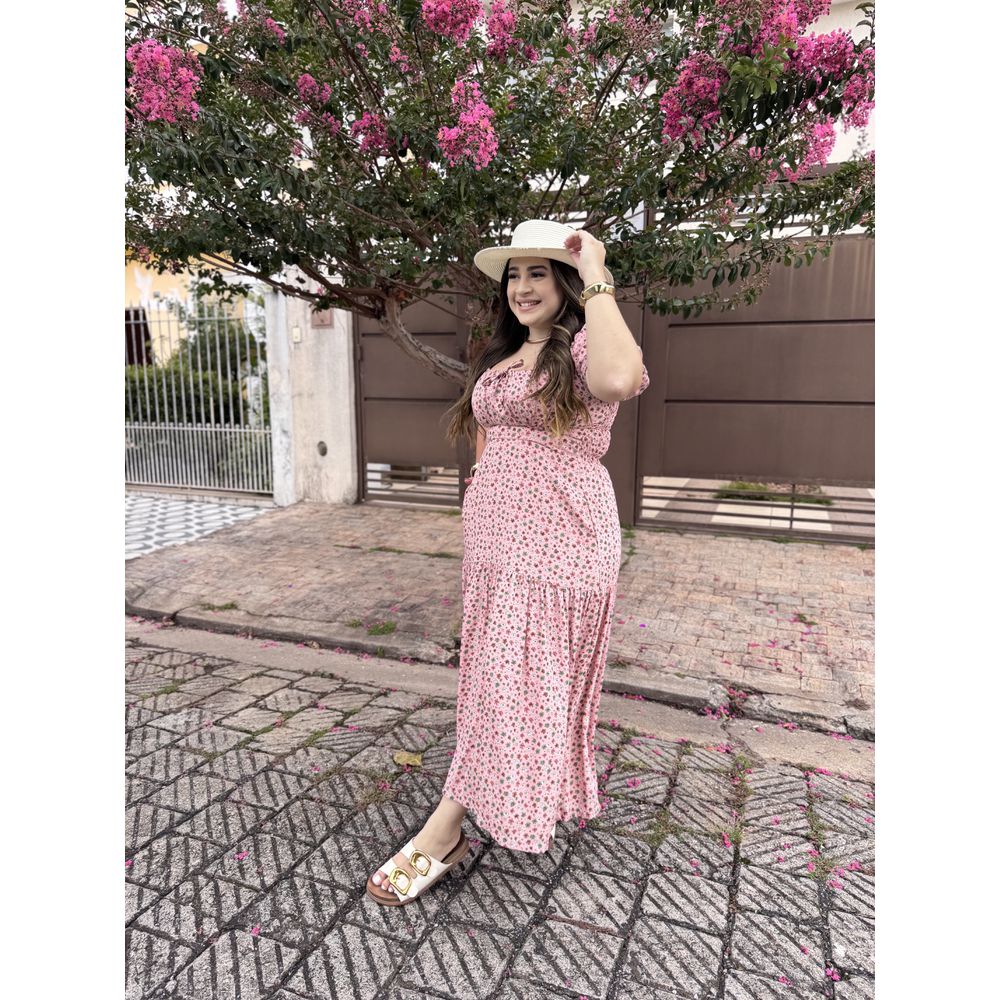 Vestido Michele Rose Liberty - Ihuly kaufmann