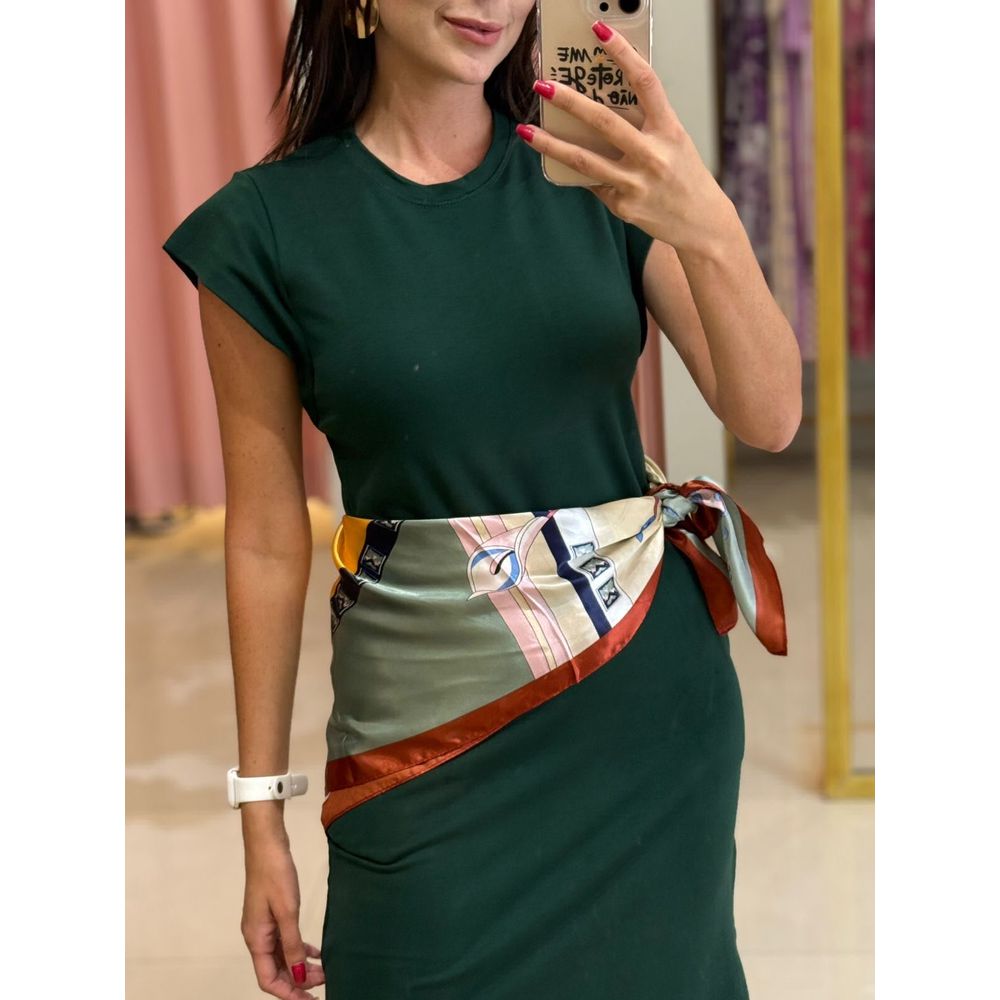 Vestido Camili Verde Militar - Ihuly kaufmann