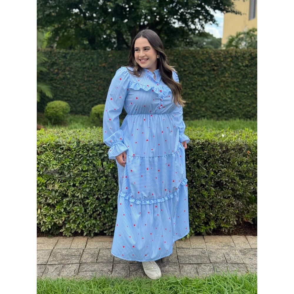 Vestido Helena Azul Bebe - Ihuly kaufmann