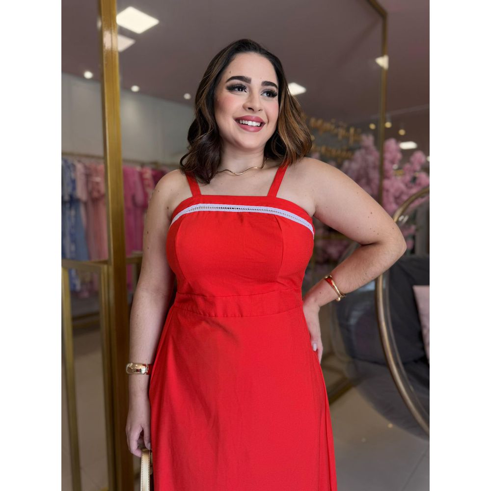 Vestido Isabela Vermelho - Ihuly kaufmann