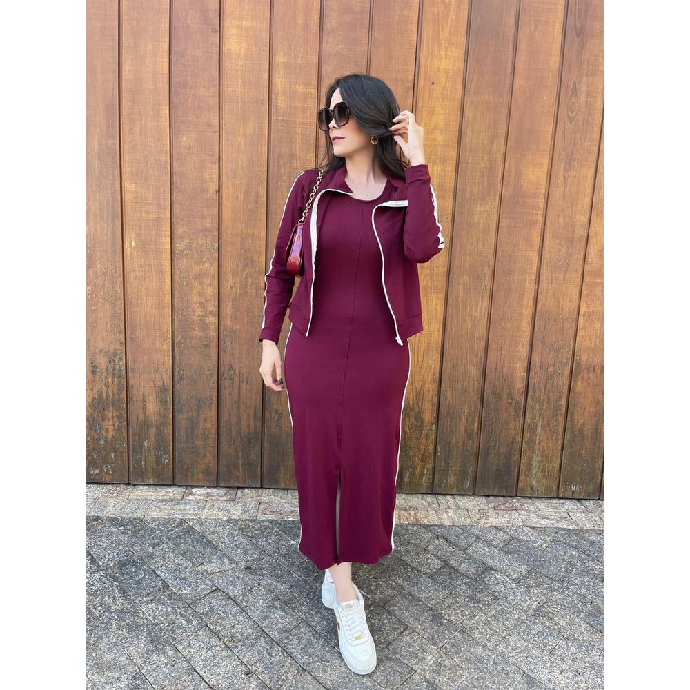 Conjunto Raquel Moletinho Marsala - Ihuly kaufmann