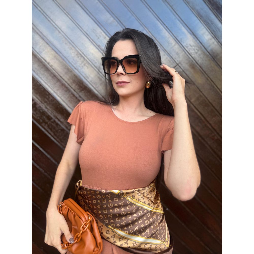 Vestido Aline Cappuccino - Ihuly kaufmann