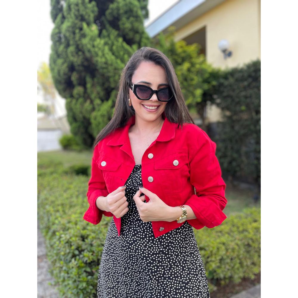 Jaqueta Sofia Vermelha - Ihuly kaufmann