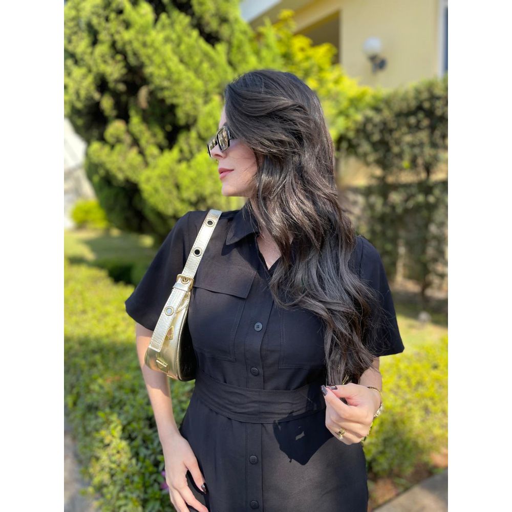 Chemise Karolina Preto - Ihuly kaufmann