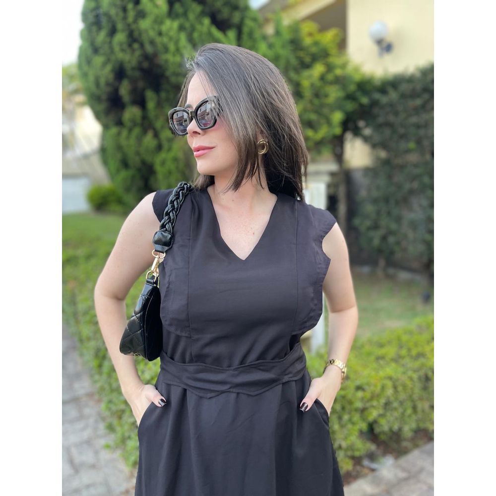 Vestido Estela Preto - Ihuly kaufmann