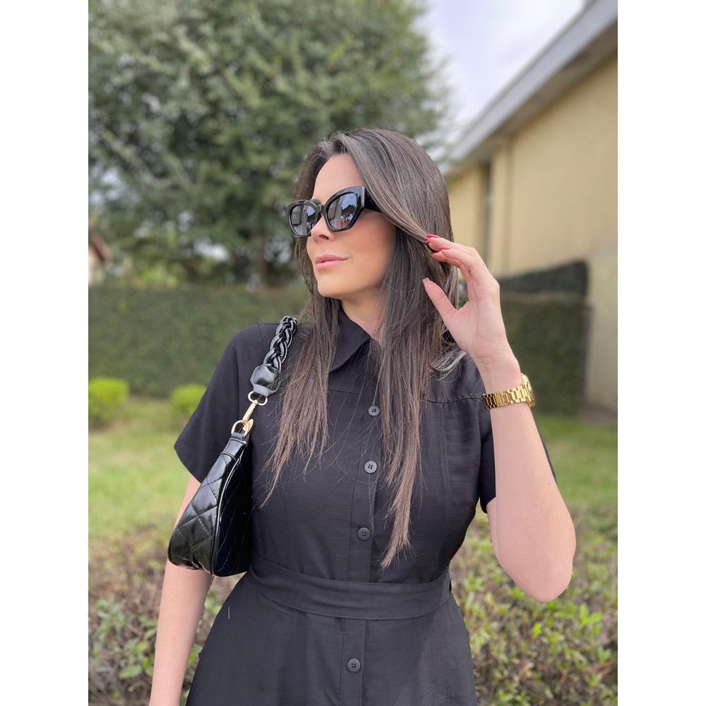 Chemise Camila Preto - Ihuly kaufmann
