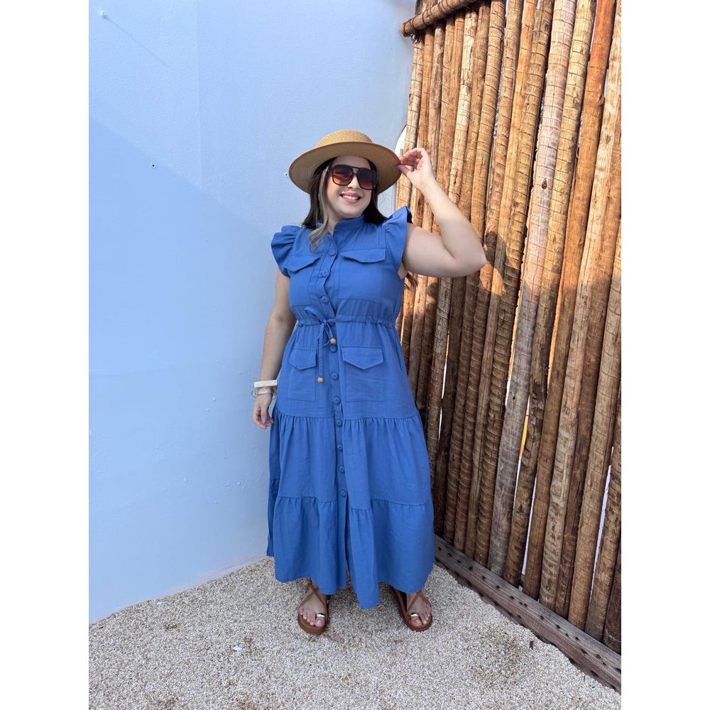 Chemise Sara Azul - Ihuly kaufmann