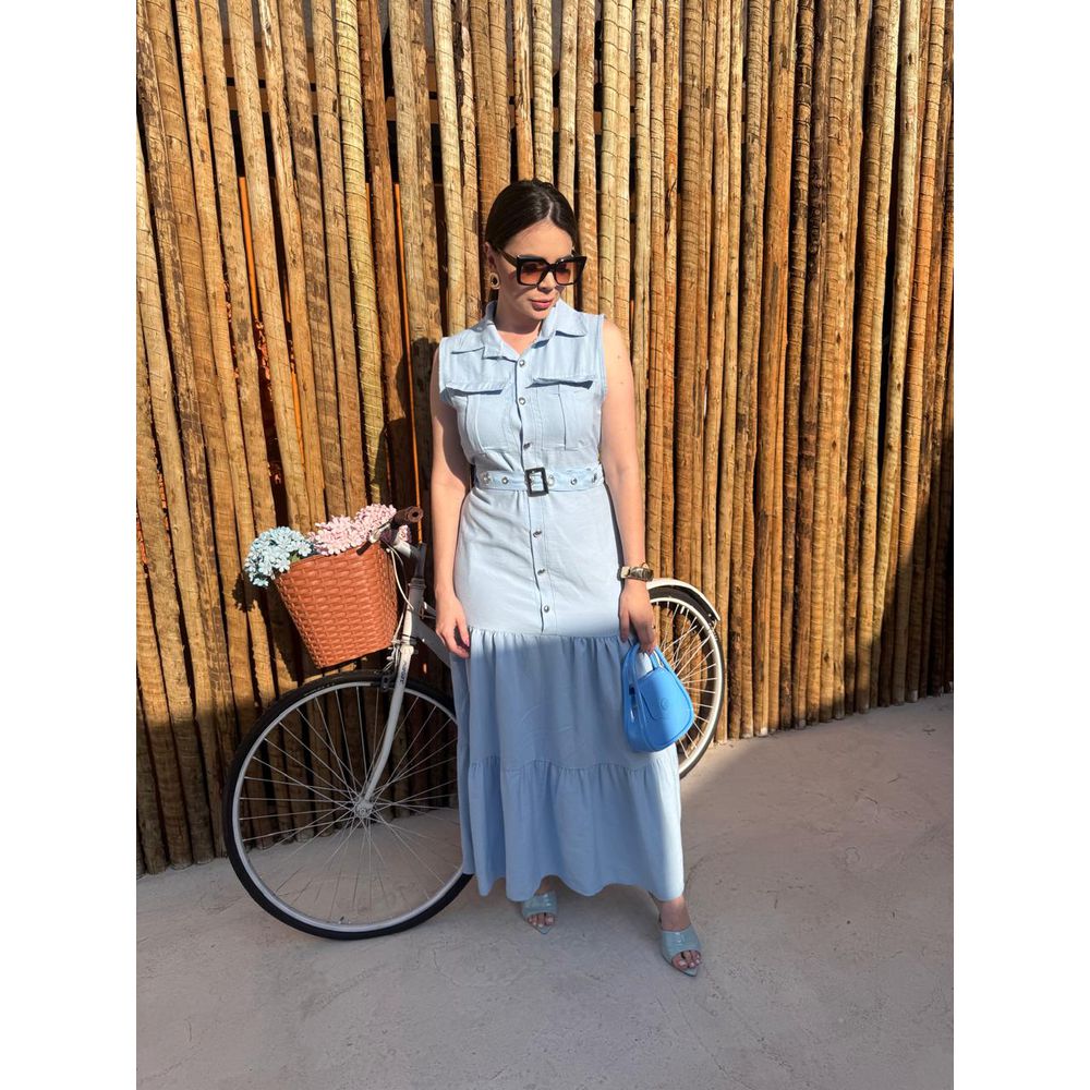 Vestido Mavie Azul Bebê - Ihuly kaufmann