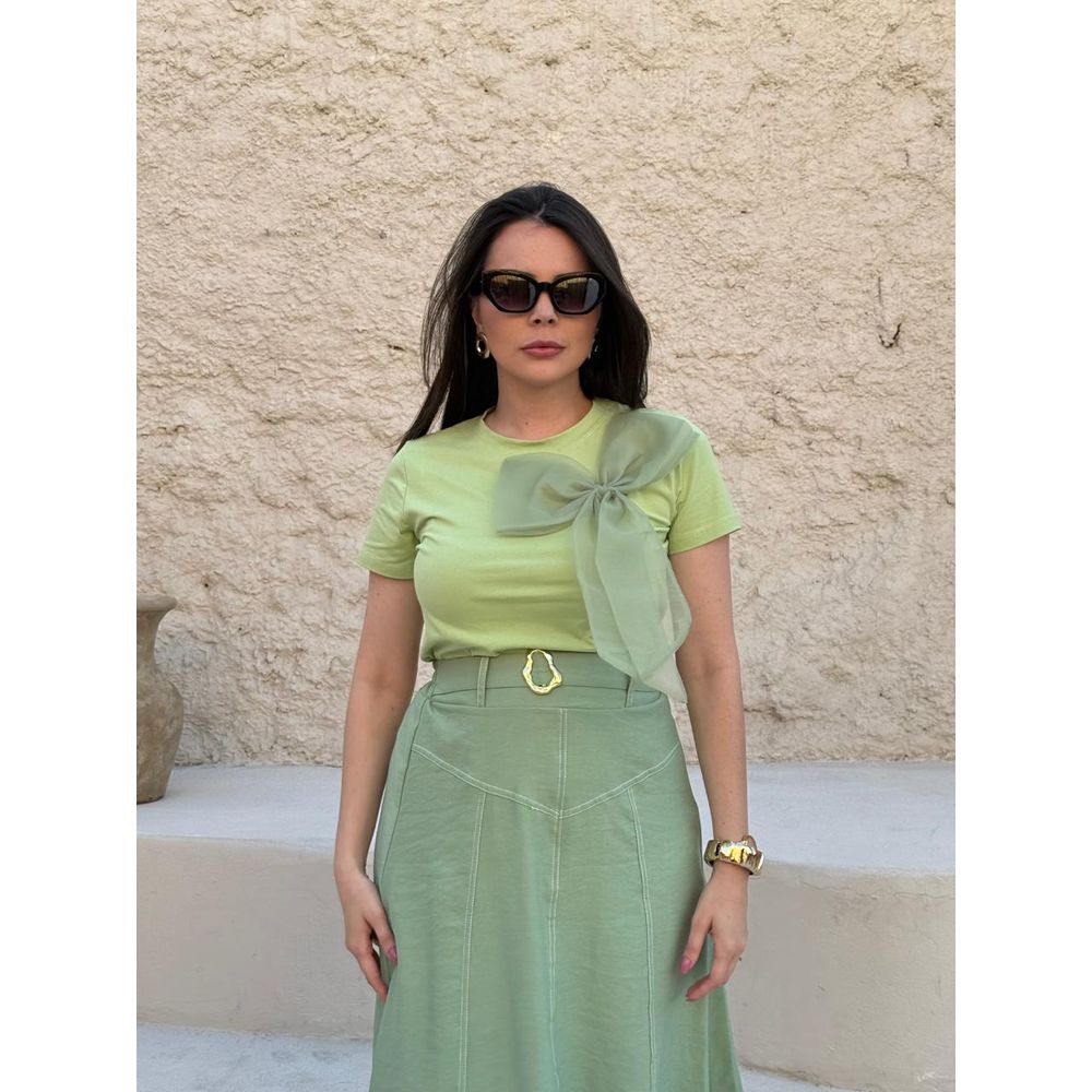 Saia Louise Verde Menta - Ihuly kaufmann