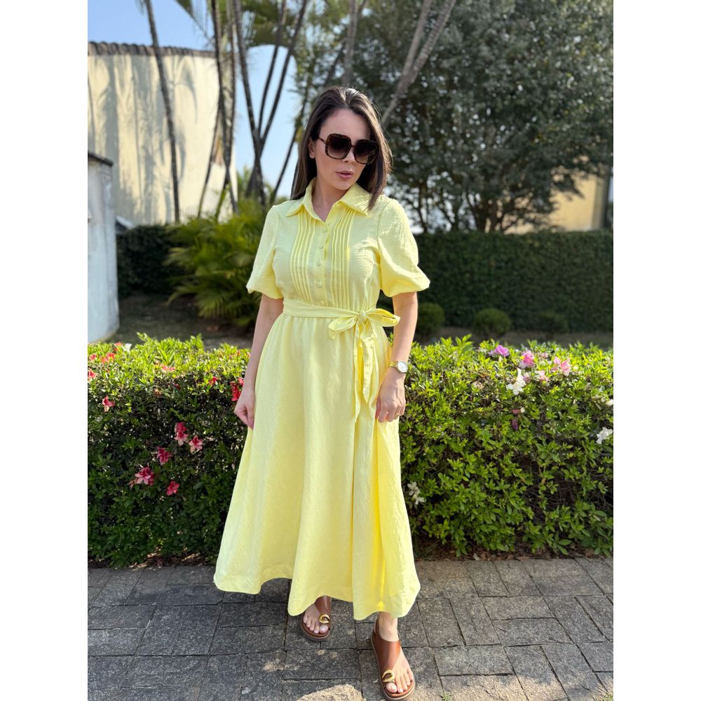 Vestido Beatriz Amarelo - Ihuly kaufmann