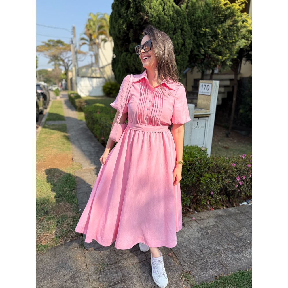 Vestido Beatriz Rosa - Ihuly kaufmann