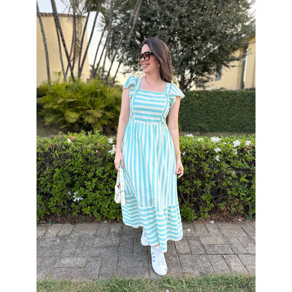  Vestido Ester Verde Água - Ihuly kaufmann