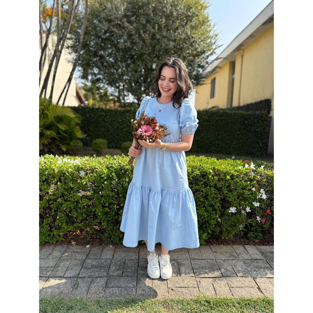 Vestido Samara Azul Bebê - Ihuly kaufmann
