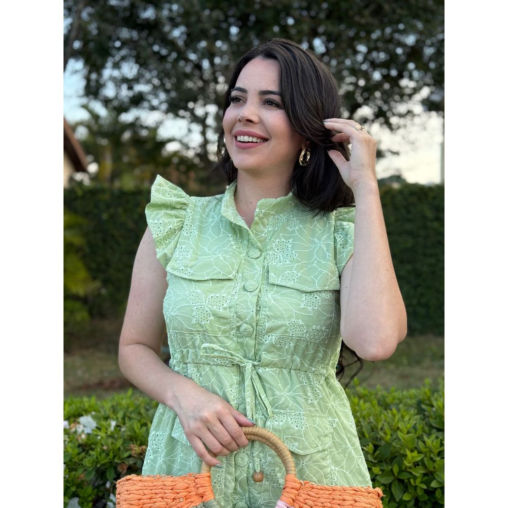 Chemise Sara Laise Verde Oliva - Ihuly kaufmann
