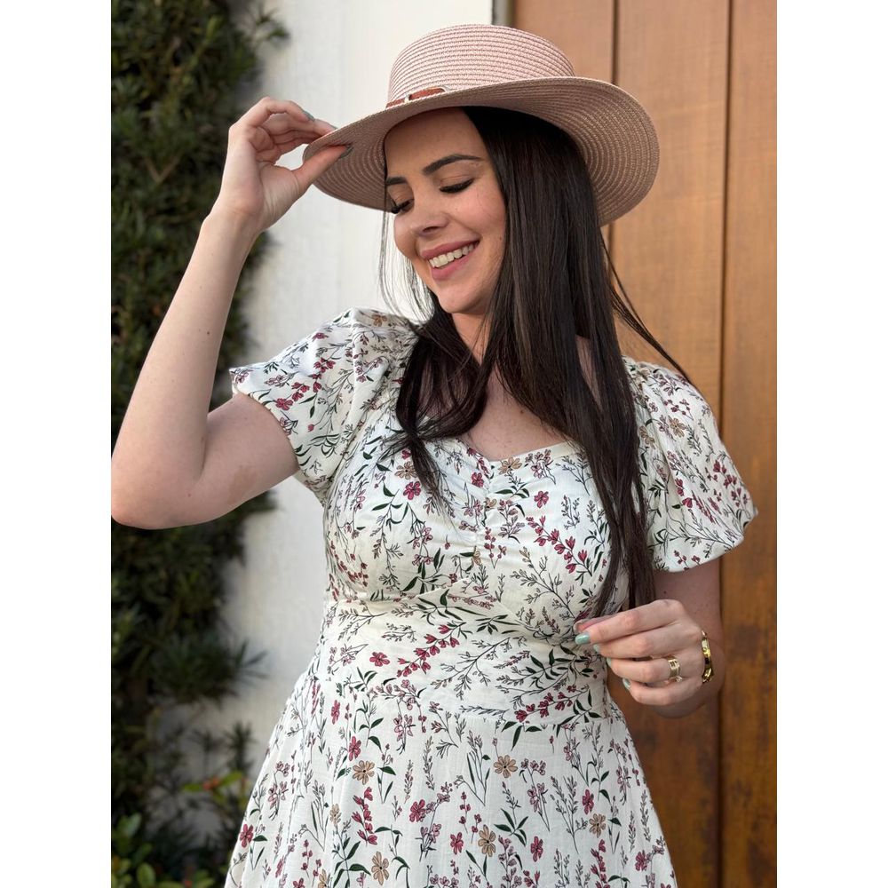  Vestido Nataly Branco Liberty Plus - Ihuly kaufmann