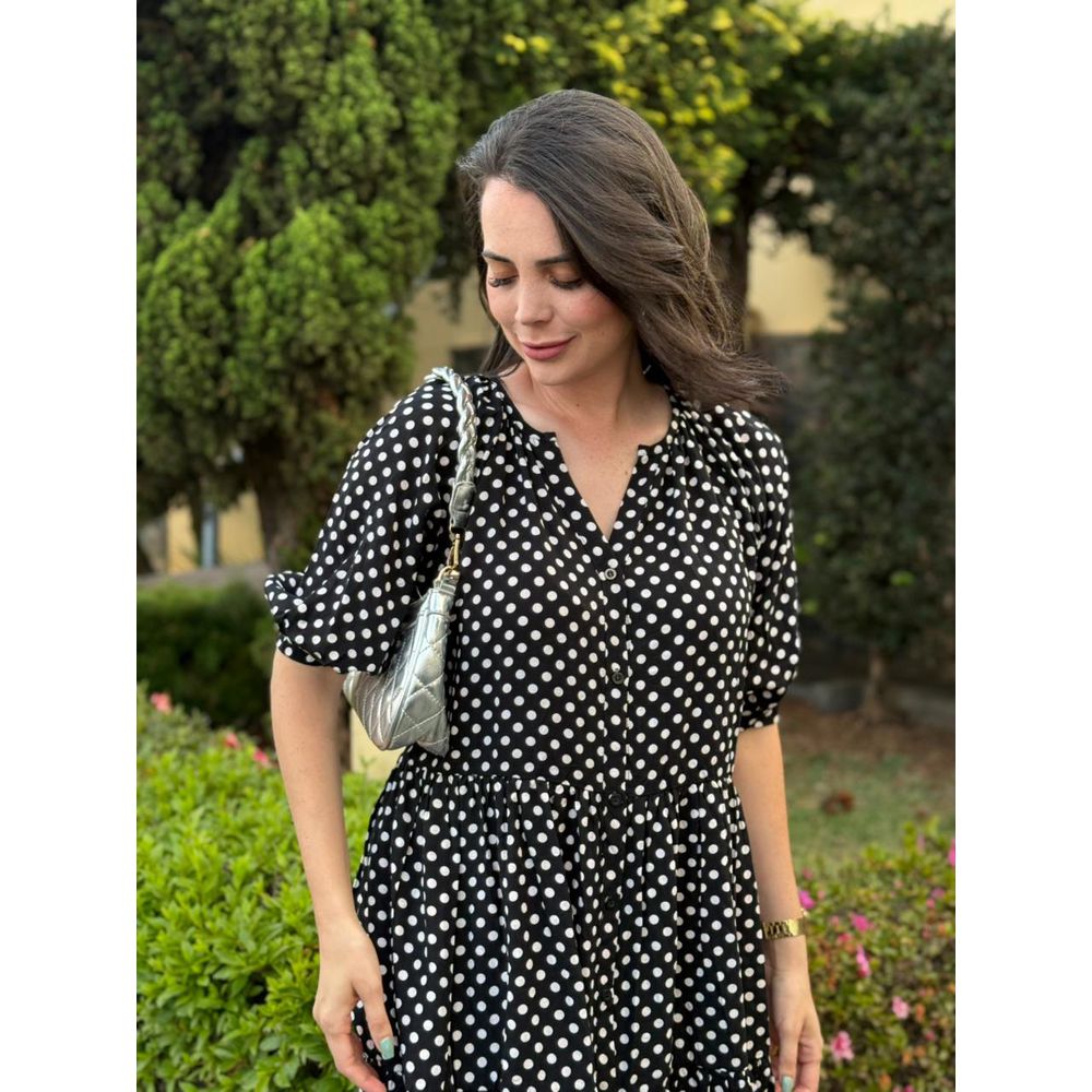 Chemise Renata Preto Póa - Ihuly kaufmann