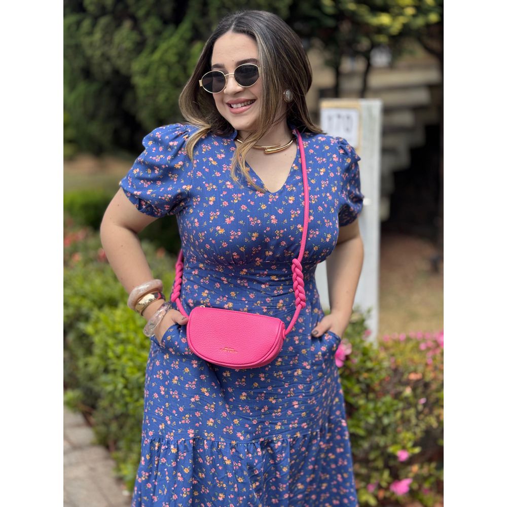 Vestido Lara Azul Liberty - Ihuly kaufmann