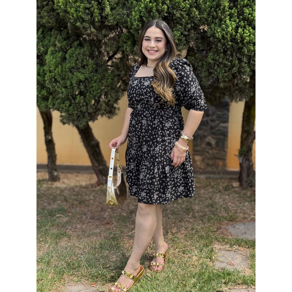  Vestido Clarice Preto Liberty - Ihuly kaufmann