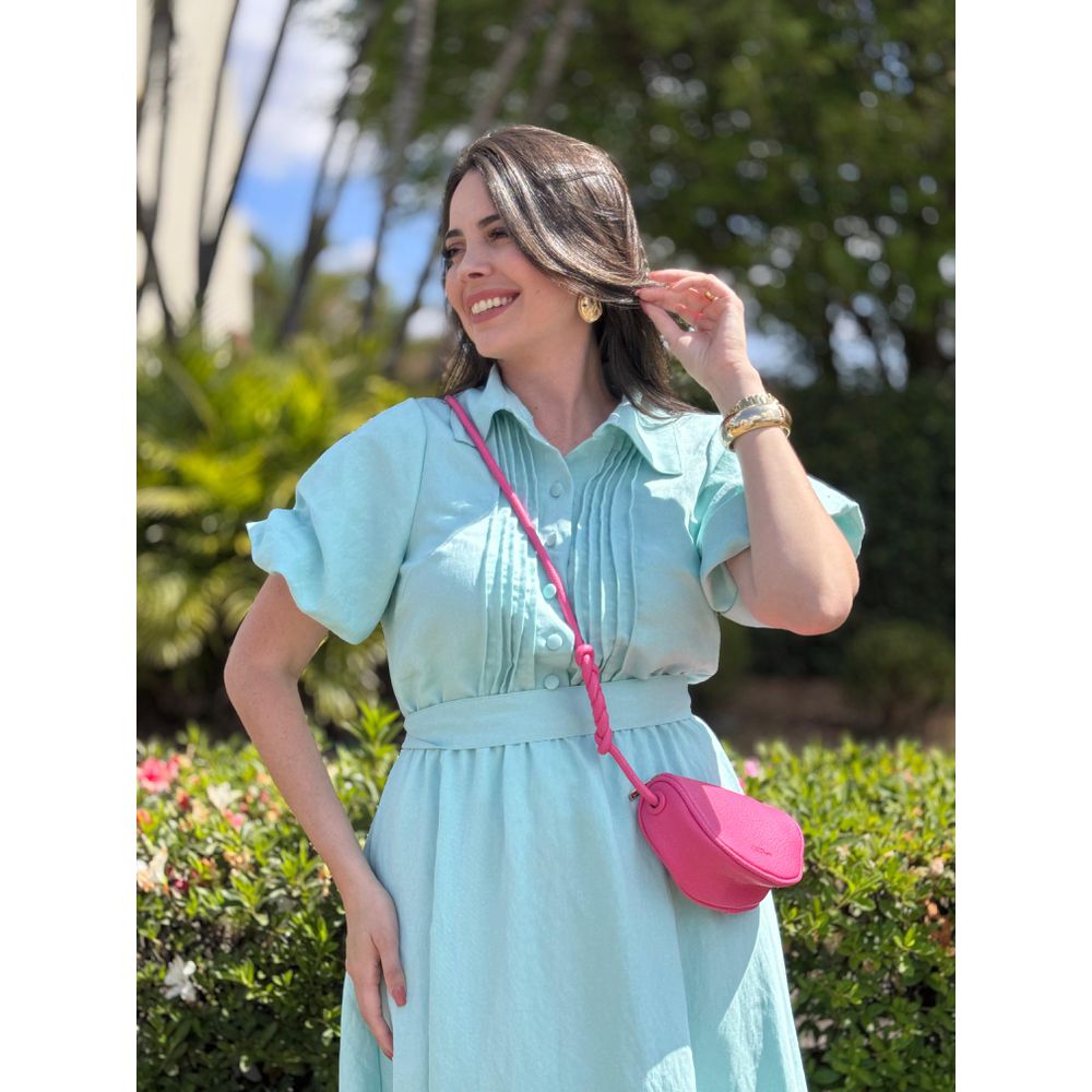 Vestido Beatriz Verde Agua - Ihuly kaufmann