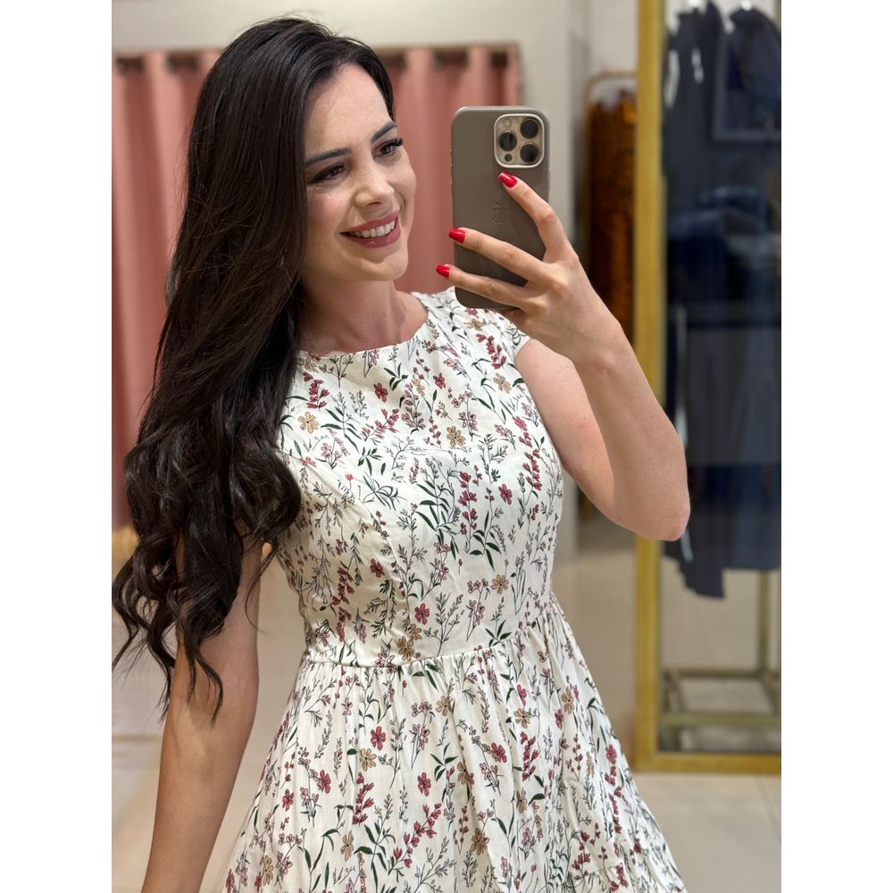 Vestido Cristal Branco Liberty - Ihuly kaufmann