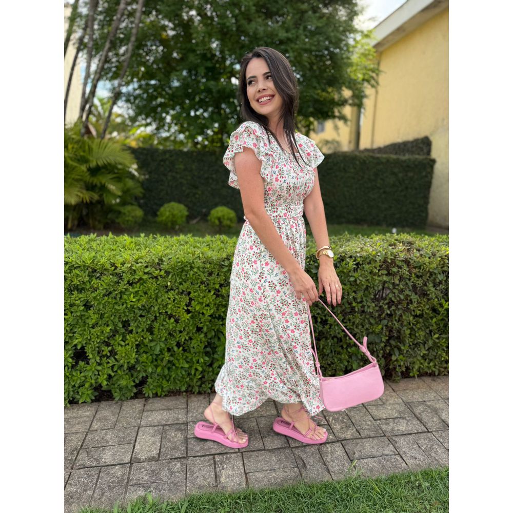 Vestido Lorena Off White Liberty - Ihuly kaufmann